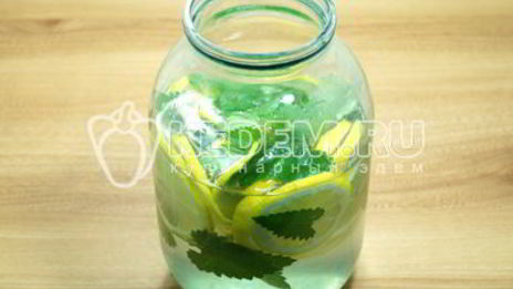 домашний лимонад с лимоном и мятой