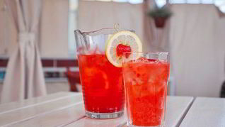 Клубничный газированный лимонад Шик