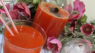 Лимонад из сладкого перца с базиликом