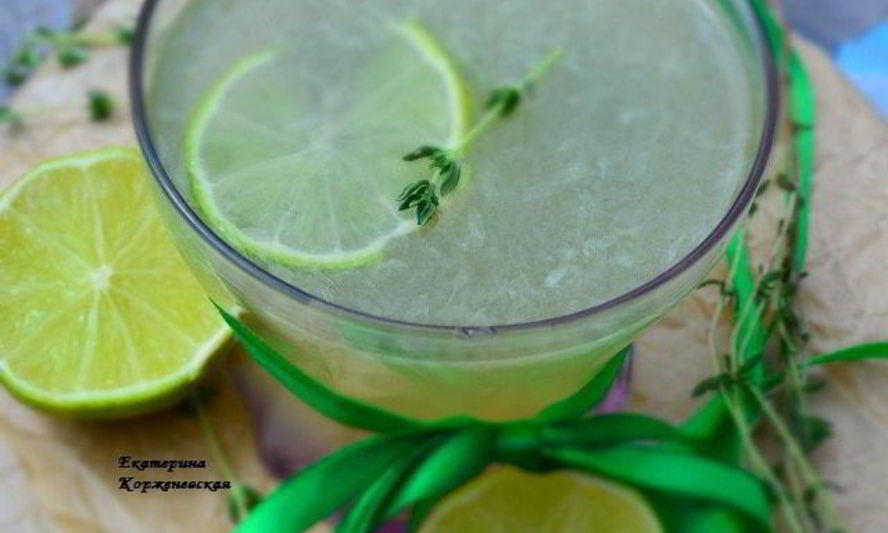 Рецепт лимонад с тимьяном и лаймом