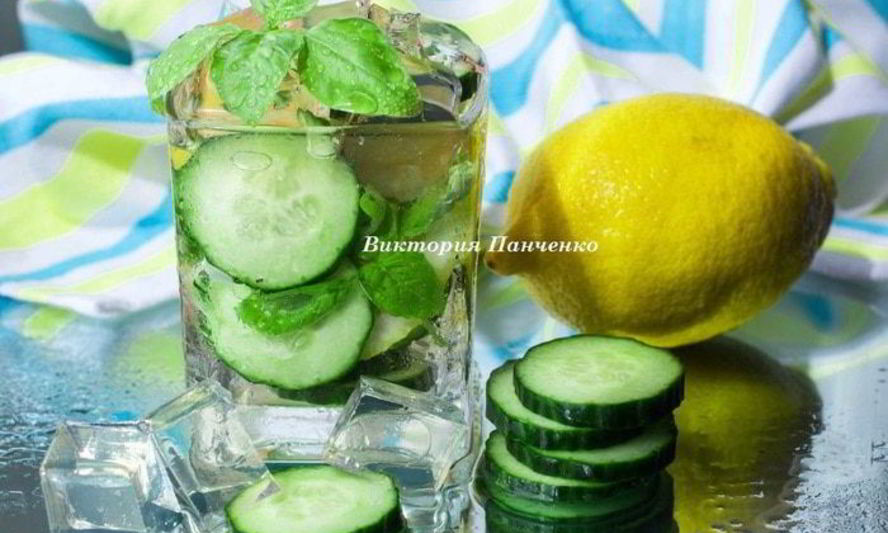 Рецепт лимонно-огуречный лимонад с базиликом