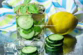Лимонно-огуречный лимонад с базиликом