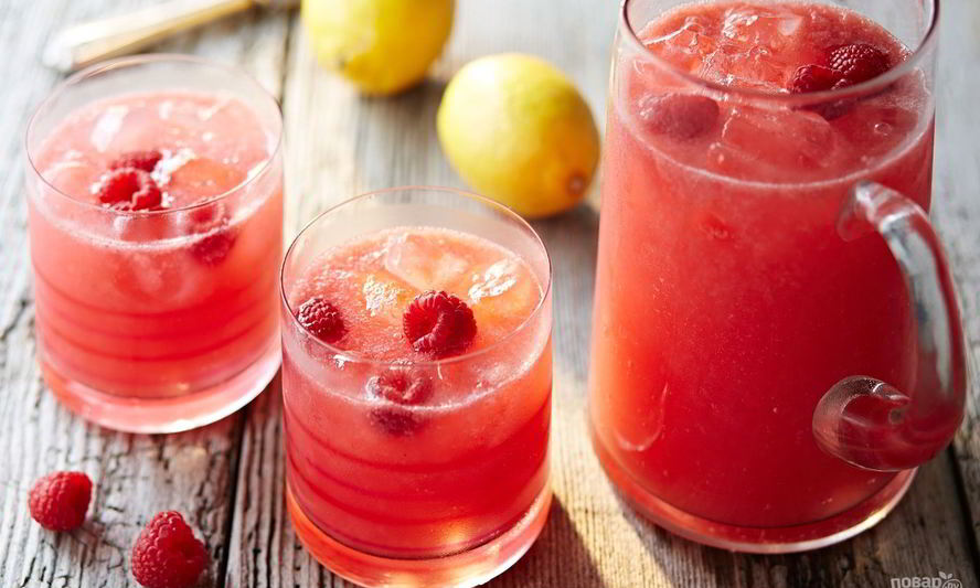 Рецепт малиновый лимонад с мятой