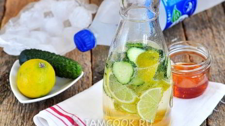 огуречный лимонад с лаймом