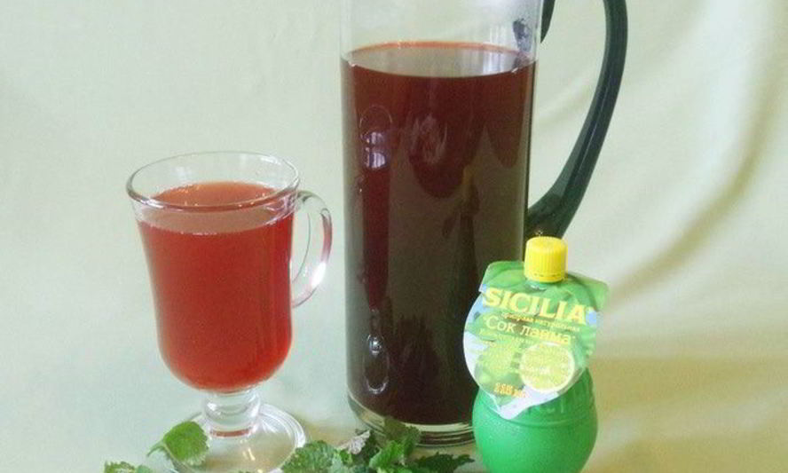 Рецепт вишневый лимонад с лаймом