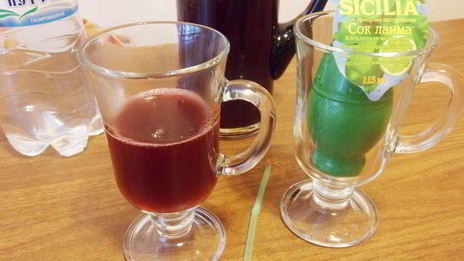 вишневый лимонад с лаймом