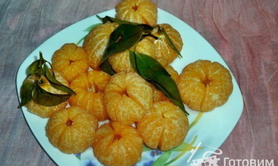 Рецепт мандарины в пряном сиропе