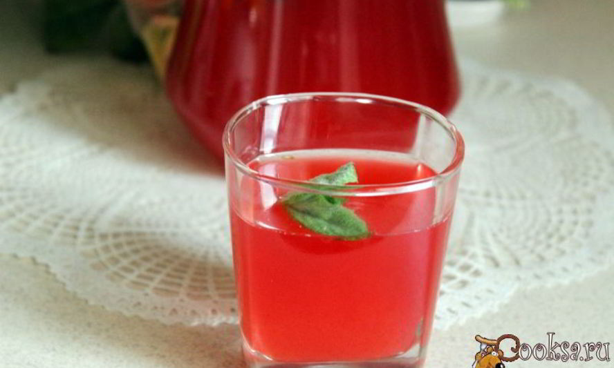 Рецепт калиновый морс с мятой