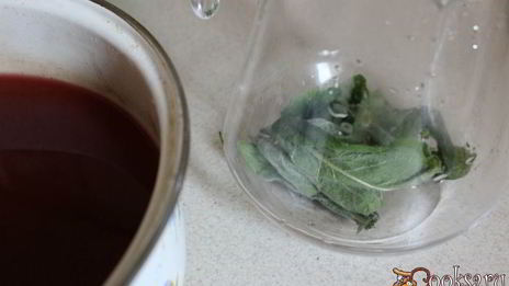 калиновый морс с мятой