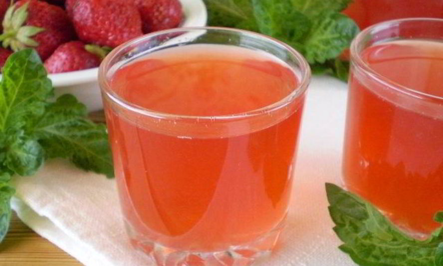 Рецепт клубничный морс