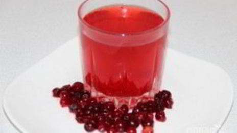 клюквенный морс из замороженной клюквы