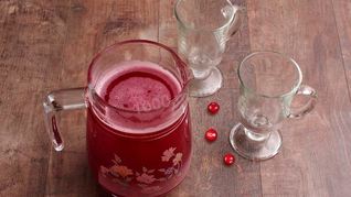 Морс из замороженной брусники