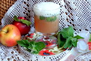 Мятный напиток на сыворотке