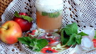 Мятный напиток на сыворотке