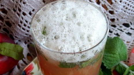 мятный напиток на сыворотке