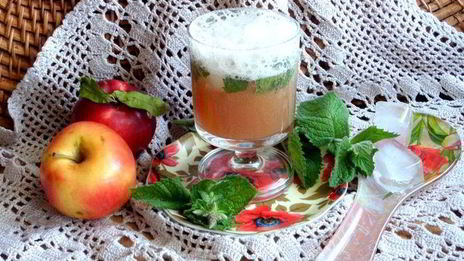 мятный напиток на сыворотке