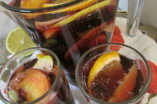 Газированная сангрия с минералкой