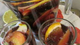 Газированная сангрия с минералкой