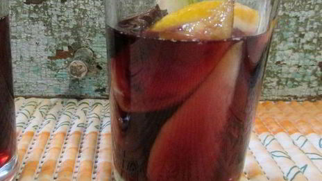 газированная сангрия с минералкой