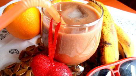 бананово-шоколадный смузи