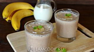 Банановый смузи с молоком