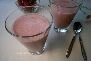 Кокосовый смузи с овсяными хлопьями