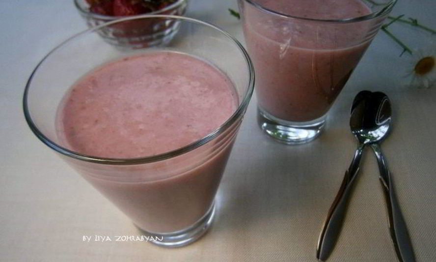 Рецепт кокосовый смузи с овсяными хлопьями