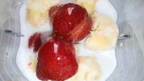 кокосовый смузи с овсяными хлопьями