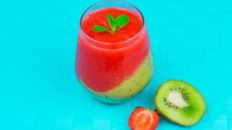 ледяной двухслойный смузи