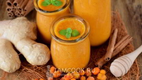 облепиховый смузи с имбирем