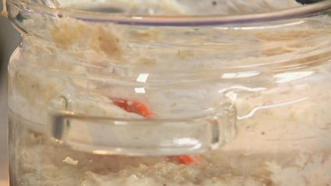 ризотто из овсянки с грибами и овсяный смузи с грушей