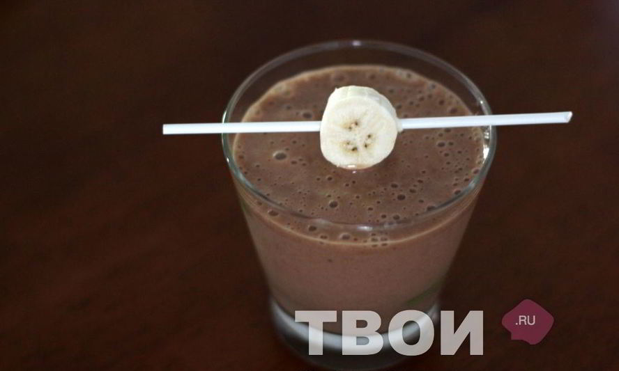 Рецепт шоколадно-банановый смузи