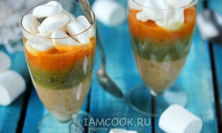 Рецепт смузи-десерт с маршмэллоу