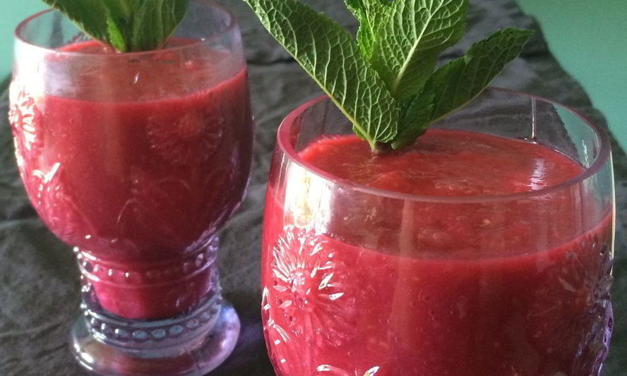 Рецепт смузи из ананаса с малиной