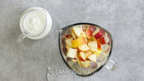 смузи из кефира и яблока