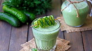 Смузи из огурца и кефира