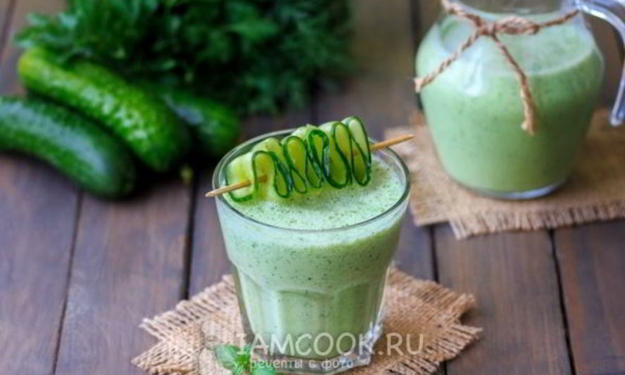 Рецепт смузи из огурца и кефира