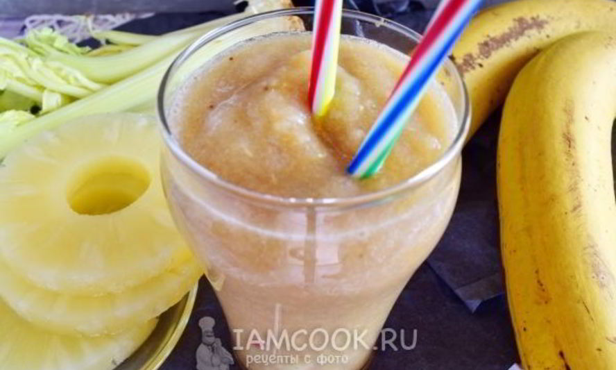 Рецепт смузи с ананасом и сельдереем