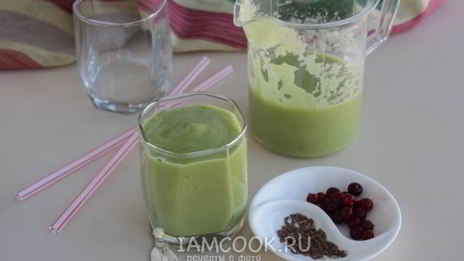 смузи с авокадо и бананом