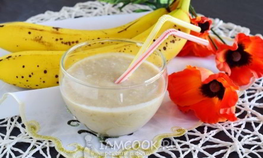 Рецепт смузи с бананом и кокосовым молоком