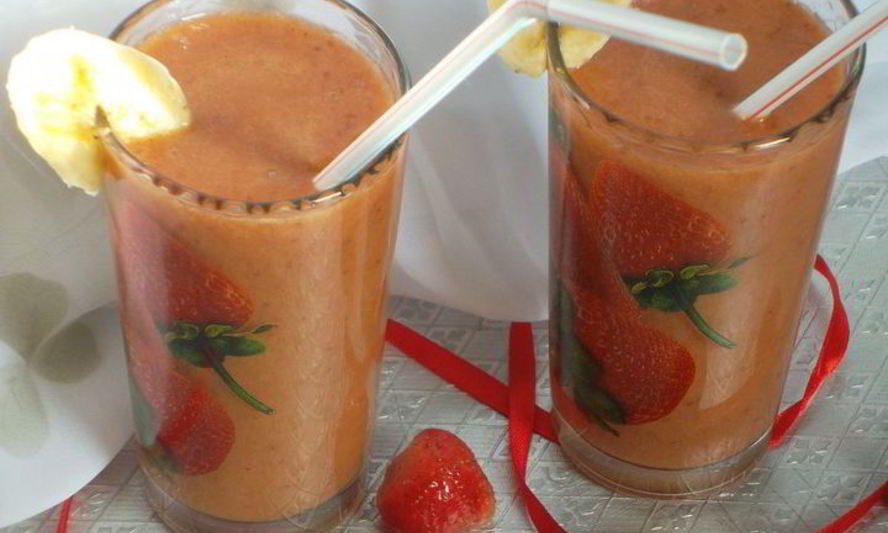 Рецепт смузи с бананом и зеленым чаем