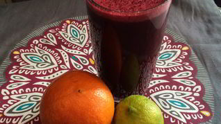 Смузи с черникой и бананом