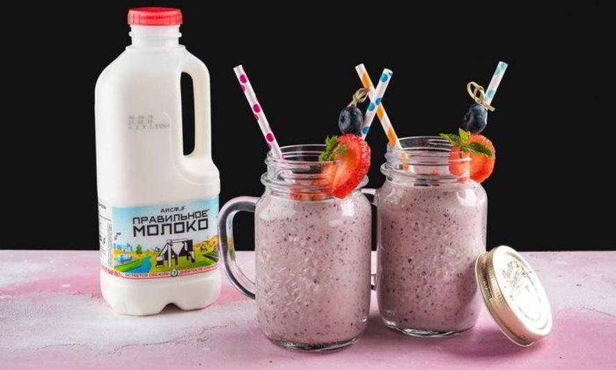 Рецепт смузи с голубикой и бананом