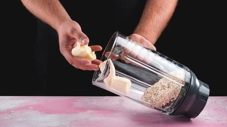 смузи с голубикой и бананом