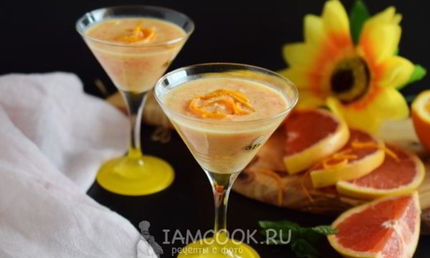 Рецепт смузи с грейпфрутом и апельсином