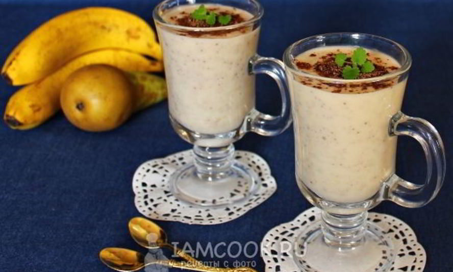 Рецепт смузи с грушей и бананом