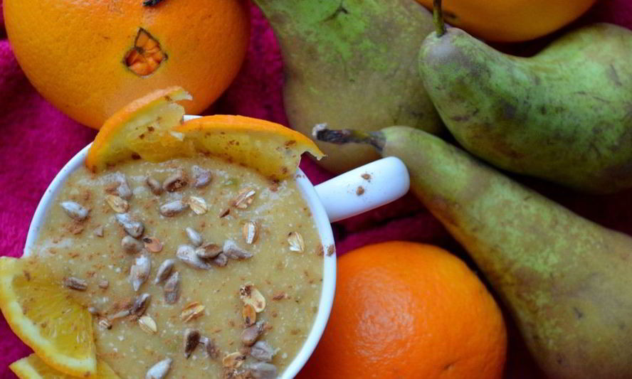 Рецепт смузи с хурмой и грушей