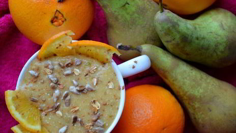 смузи с хурмой и грушей