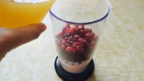 смузи с клюквой