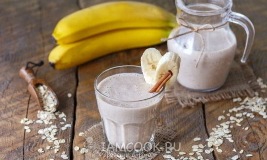 Рецепт смузи с овсянкой и бананом